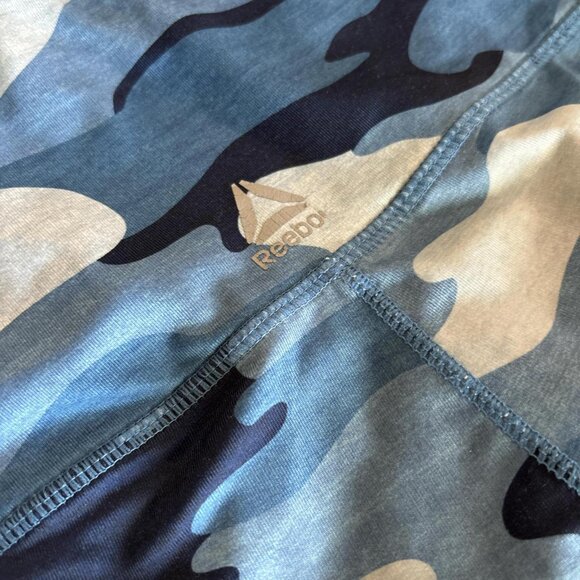 Reebok Women’s Leggings Camo Blue - Picture 2 of 3